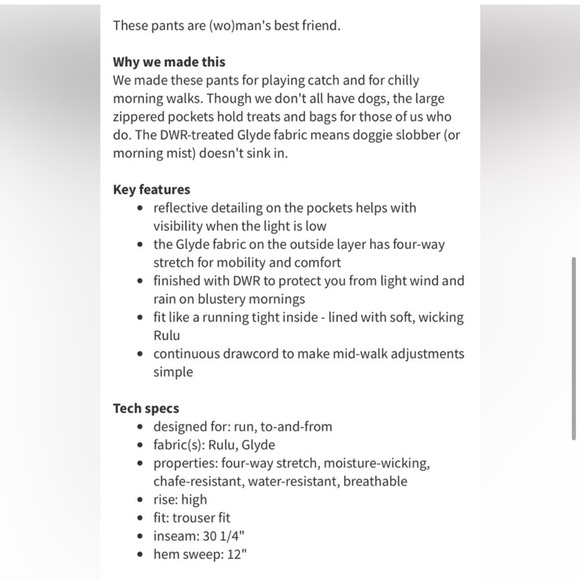 Lululemon Run With Rover Pant Black size 4 - Picture 6 of 10